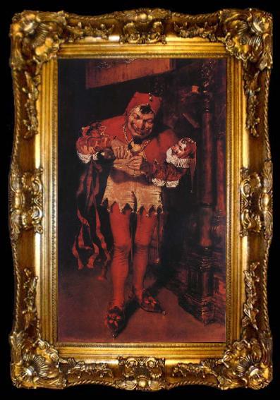 framed  William Merritt Chase Court buffoon, ta009-2